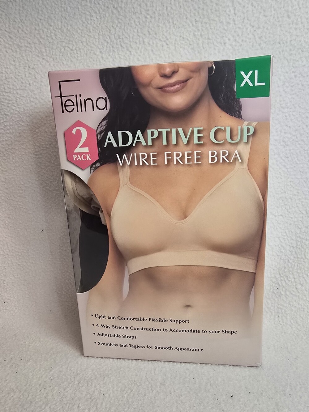 Felina Adaptive Cup Wire Free Bra - Nude (XL)